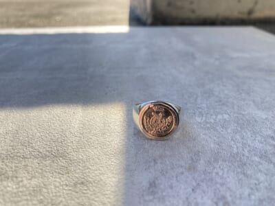 SYMPATHY OF SOUL -style- シンパシーオブソウル -スタイル- Mini Classic Coin Ring ミニクラシックコインリング Silver シルバー K10YG 10金