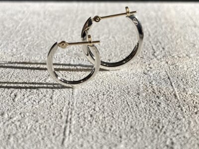 SYMPATHY OF SOUL　シンパシーオブソウル Plain Hoop Pierce S M プレーンフープピアス エス エム Silver シルバー 2024SS