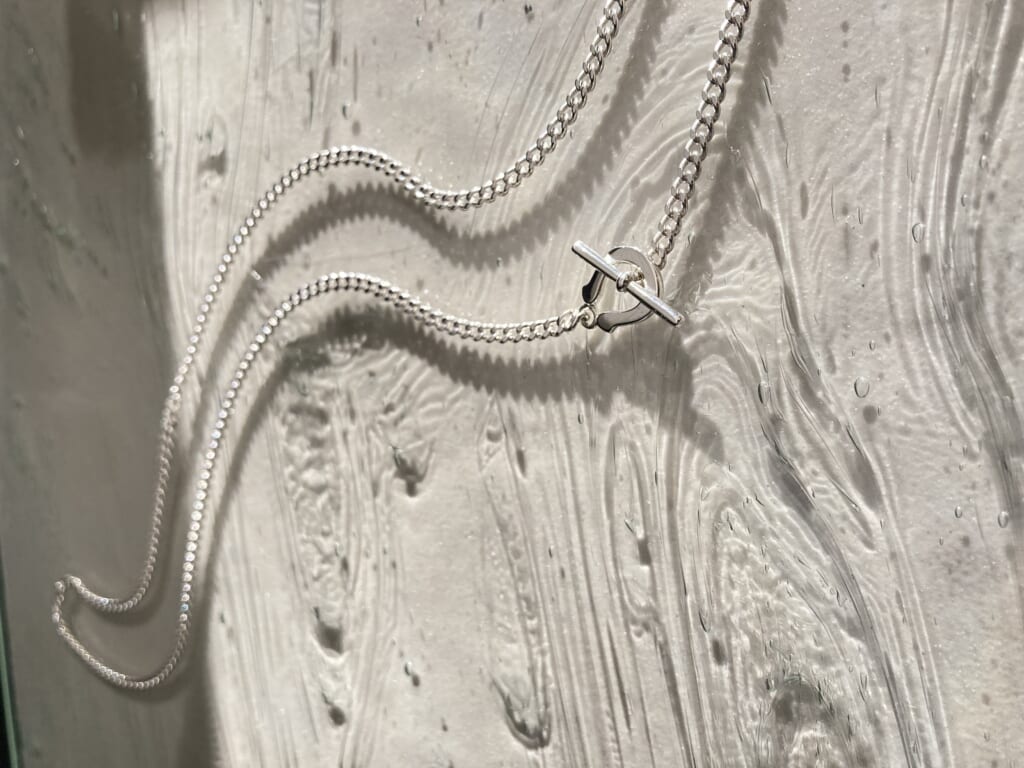 SYMPATHY OF SOUL　シンパシーオブソウル　Toggle Necklace Curb トグルネックレスカーブ　Silver シルバー