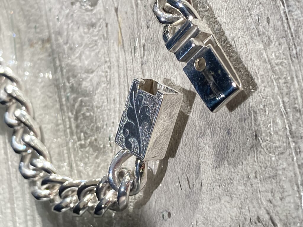 Suman Dhakhwa スーマンダックワ Carved KIHEI Chain Bracelet カーブドキヘイチェーンブレスレット Silver シルバー 2024AW