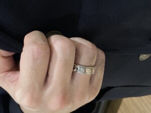 Suman Dhakhwa スーマンダックワ Carved KIHEI Chain Ring カーブドキヘイチェーンリング　Silver