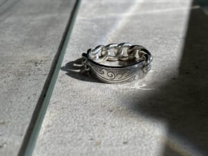 Suman Dhakhwa スーマンダックワ Carved KIHEI Chain Ring カーブドキヘイチェーンリング　Silver
