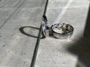 Suman Dhakhwa スーマンダックワ Carved KIHEI Chain Ring カーブドキヘイチェーンリング　Silver