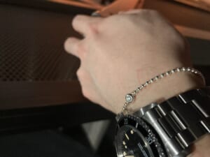 SYMPATHY OF SOUL シンパシーオブソウル One LG Diamond Ball Chain Bracelet ワンエルジーダイヤモンドボールチェーンブレスレット シルバー