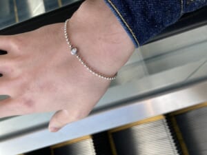 SYMPATHY OF SOUL シンパシーオブソウル One LG Diamond Ball Chain Bracelet ワンエルジーダイヤモンドボールチェーンブレスレット シルバー