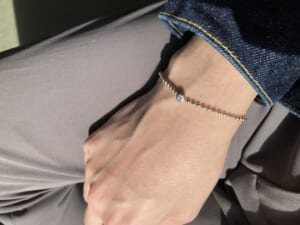 SYMPATHY OF SOUL シンパシーオブソウル One LG Diamond Ball Chain Bracelet ワンエルジーダイヤモンドボールチェーンブレスレット シルバー