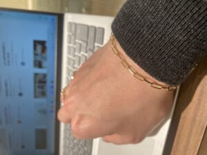 SYMPATHY OF SOUL シンパシーオブソウル Plain Chain Bracelet K18Yellow Gold プレーンチェーンブレスレット