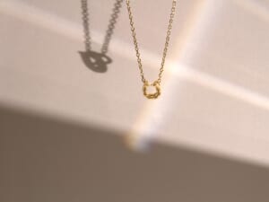 SYMPATHY OF SOUL　シンパシーオブソウル　LG Diamond Horseshoe Necklace　エルジーダイアモンドホースシューネックレス　K18YG　18金