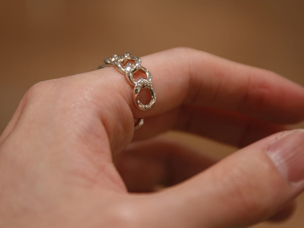 SYMPATHY OF SOUL style シンパシーオブソウルスタイル Classic Chain Ring Silver クラシックチェーンリング シルバー