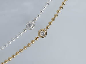 YMPATHY OF SOUL シンパシーオブソウル One LG Diamond Ball Chain Bracelet ワンエルジーダイヤモンドボールチェーンブレスレット シルバー