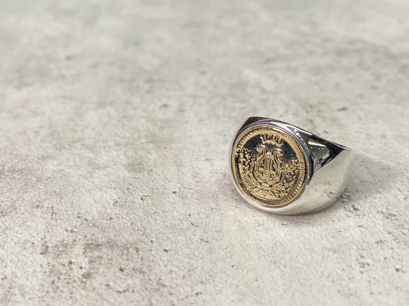 Classic Coin Ring / Good Luck - Silver×K18Yellow Gold