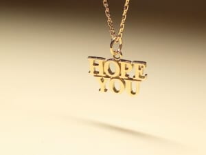 HOPE YOU Charm K18YG