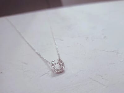 新作 LG Diamond Horseshoe Necklace