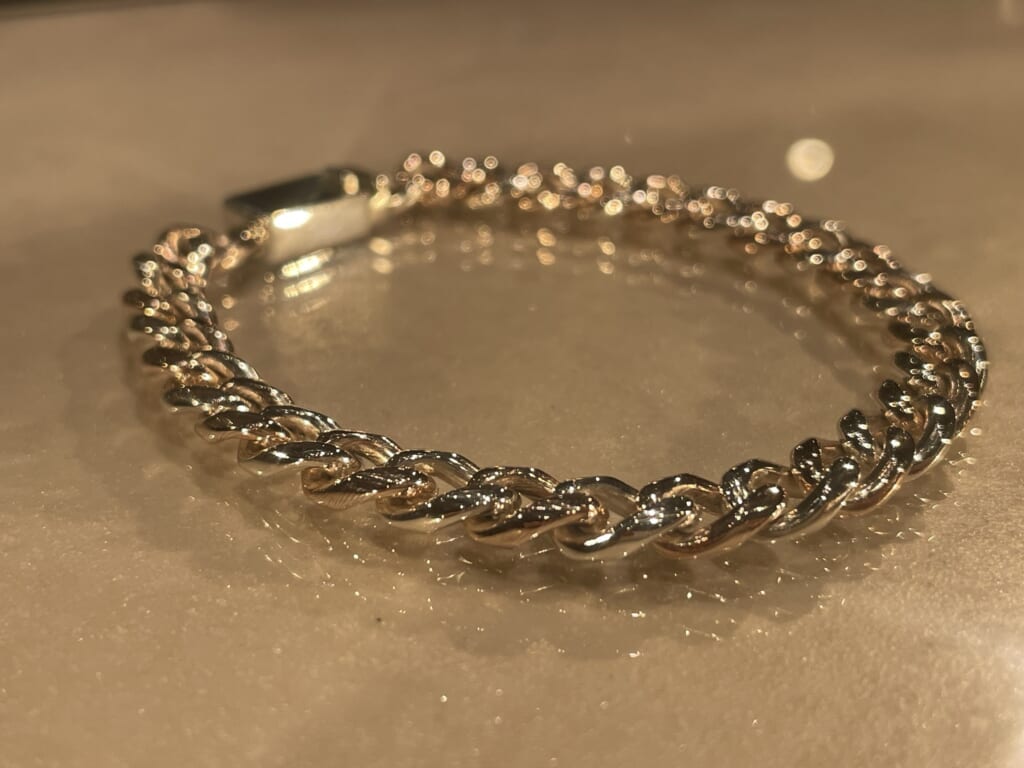 KIHEI Chain Bracelet MOKUME×Silver